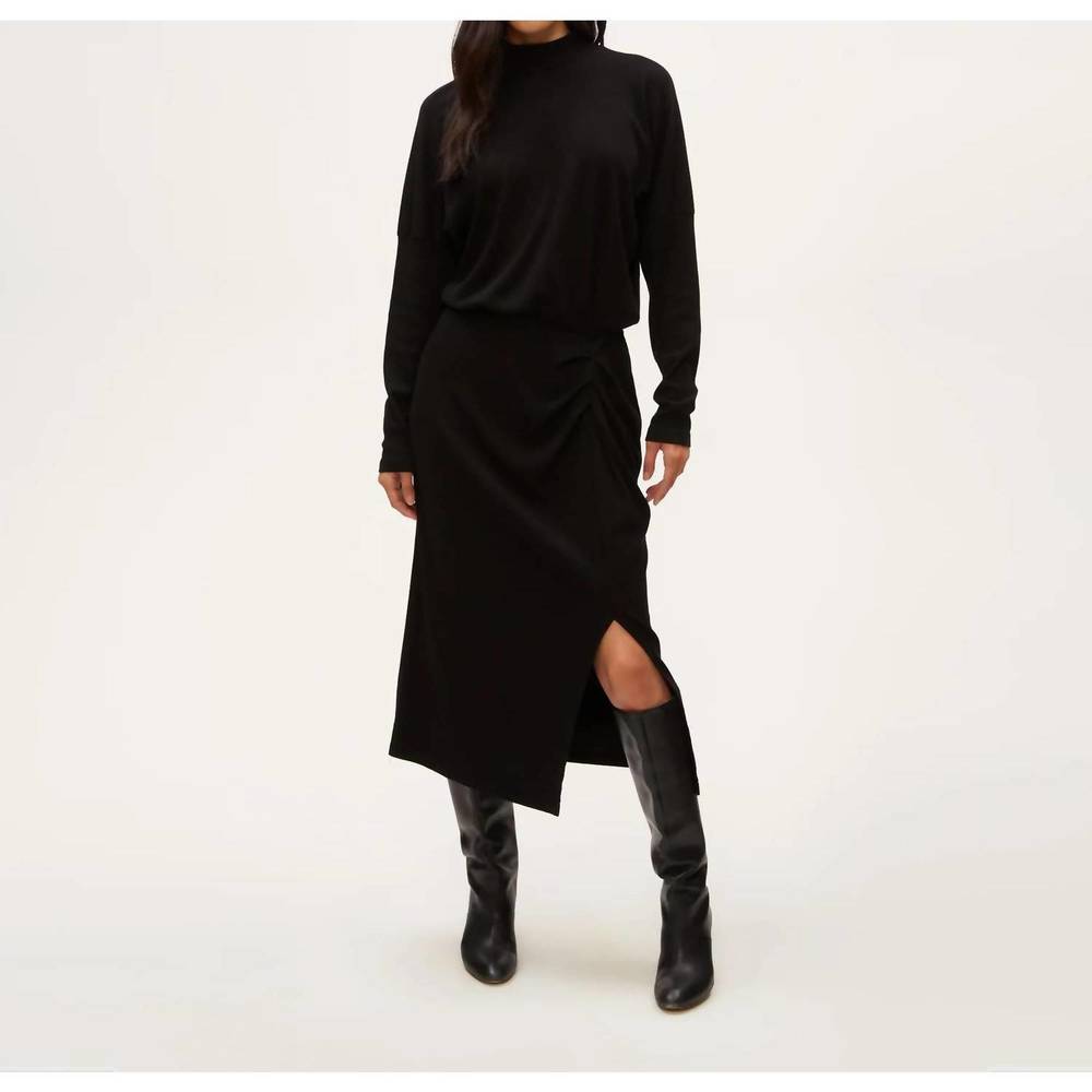 NEW MICHAEL STARS lila midi dress in black